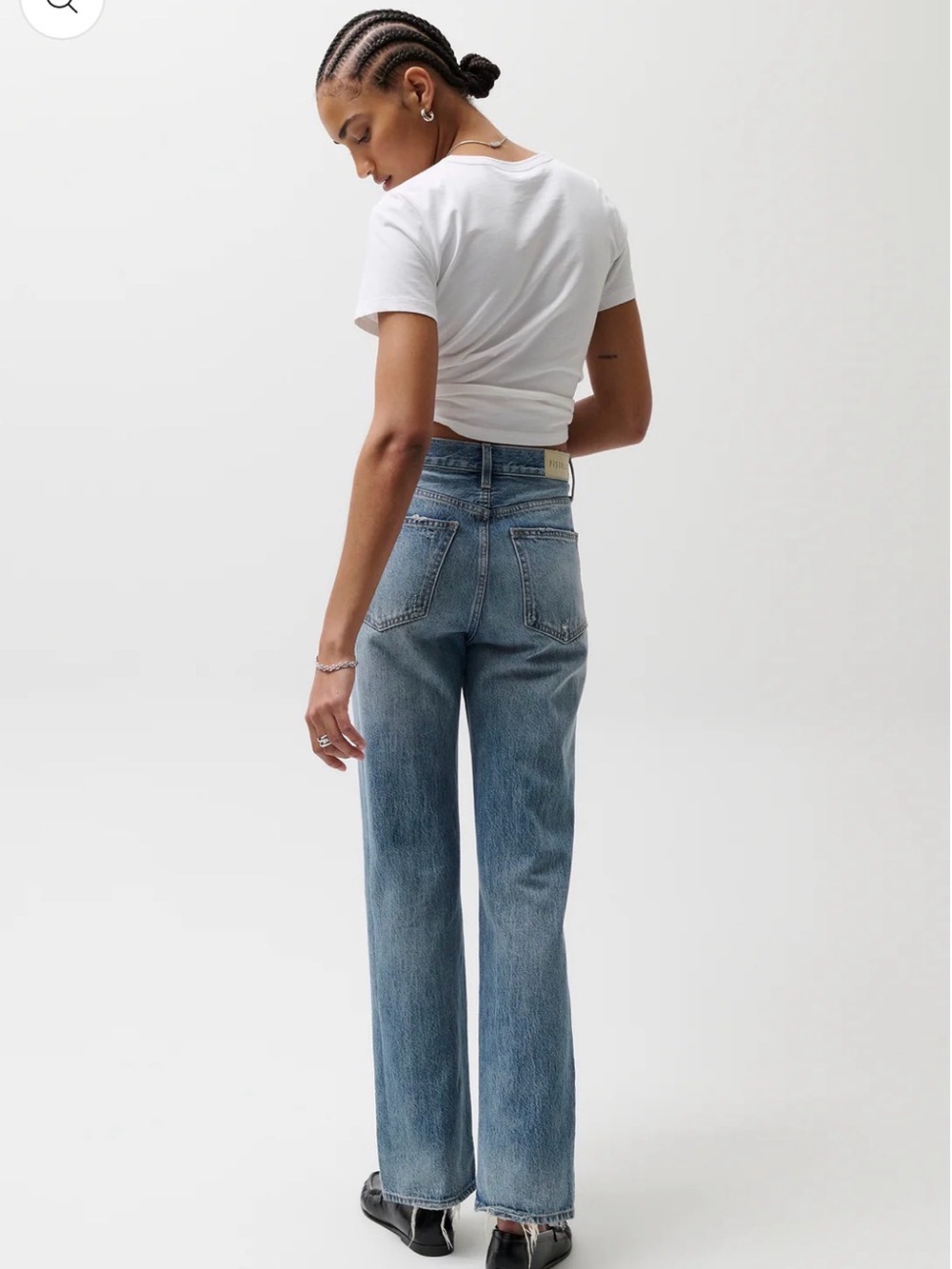 Pistola Denim Cassie Super High Rise  Straight Jean Size 24 - Picture 3 of 9